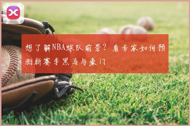 想了解NBA球队前景？看专家如何预测新赛季黑马与豪门